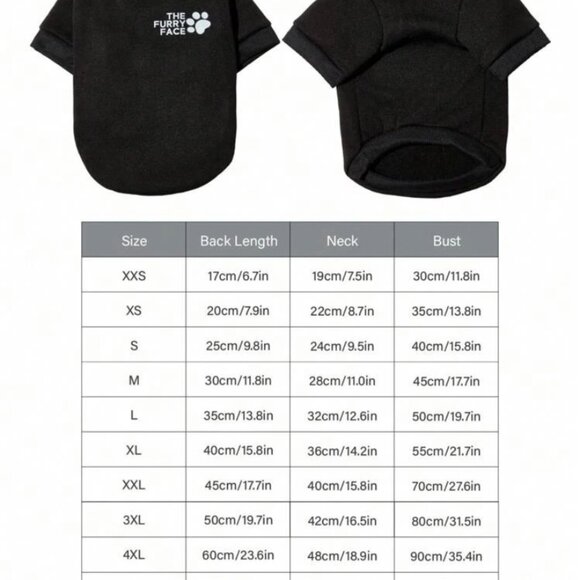 New PETSIN Dog "The Furry Face" Printed Crewneck Sweatshirt S, M, L - Picture 7 of 12